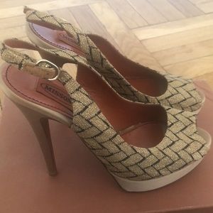 Designer Glam shoes-Missoni never worn